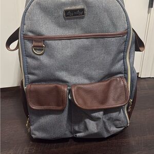 Itzy Ritzy Gray and Brown Baby Bag